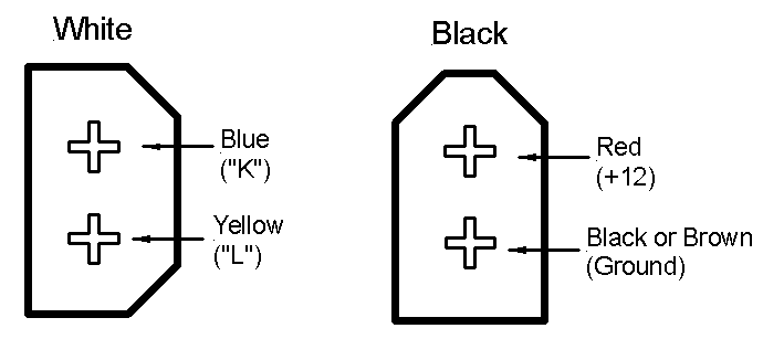 Распиновка диагностического разъема VAG 2x2 старого образца